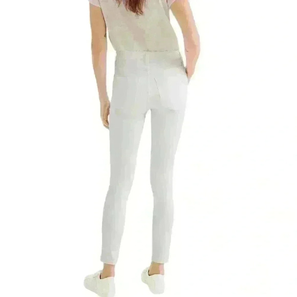 Madewell 10” high rise white skinny crop size 23 - Picture 3 of 14